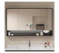 Armadietto da bagno a parete con specchio, salvaspazio, design elegante, 120 x 7 cm, perfetto per bagni moderni
