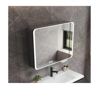 Armadietto da bagno a specchio con ampio spazio di archiviazione, design intelligente e antiappannamento per molteplici scenari
