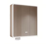 Armadietto da bagno a specchio con luci LED, pannello posteriore completamente sigillato, design salvaspazio per appartamenti, hotel e scuole, dimensioni: 70 x 13 x 88 cm