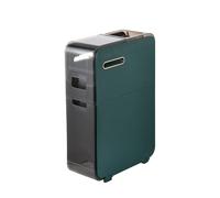 Armadietto da bagno autoportante con cassetti e ruote trasparenti, design stretto per risparmiare spazio in piccoli spazi