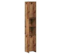 Armadietto da bagno classico elegante 30 x 30 x 183 cm Atmosfera ordinata in legno di ingegneria vecchio legno 02_0050733