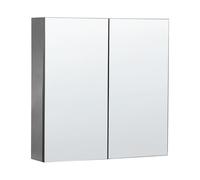 Armadietto da Bagno con 2 Ante e 2 Ripiani a Specchio 60 x 60 cm Navarra