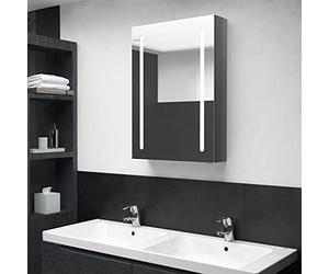 Armadietto da bagno con LED, 50 x 13 x 70 cm, elegante e salvaspazio, ideale per la decorazione della casa moderna e gli spazi del bagno organizzati