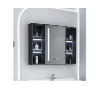 Armadietto da bagno con specchio da parete con armadietto per medicinali, moderno nizer per la casa, elegante mensola da parete per bagno e soggiorno (A B)