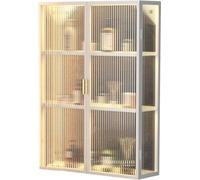 Armadietto da bagno da parete sopra il WC, elegante soluzione di archiviazione con ante per bagno o garage, ideale per nizzare la biancheria e massimizzare lo spazio