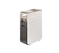 Armadietto da bagno impermeabile stretto su ruote, grande capacità nizer con scatola per fazzoletti e cassetti in plastica, perfetto per mensole salvaspazio e forniture per nizing.