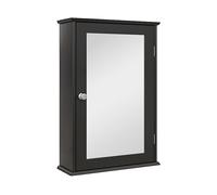 ARMADIETTO DA BAGNO KLEANKIN IT834-399V80BK - Armadio in MDF Nero con 1 porta e 2 ripiani
