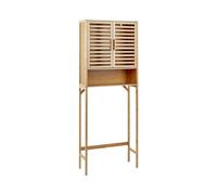 Armadietto da bagno OKARCHE 167 cm 63 cm 25 cm Marrone chiaro Legno di bambù