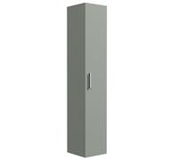 Armadietto da bagno Plutone, 150 cm, verde opaco, colonna alta sospesa con 1 anta