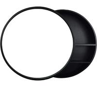 Armadietto da bagno rotondo con specchio, 70 cm, con porta scorrevole a due vie, armadietto moderno per la decorazione della casa, elegante e funzionale
