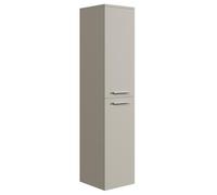Armadietto da bagno Saturnus, 130 cm, cashmere, colonna sospesa con due ante