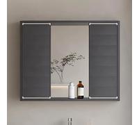 Armadietto da bagno scorrevole con specchio nascosto in alluminio over-the-toilet armadietto medicinale elegante specchio da bagno con ante e ripiani per risparmiare spazio nization