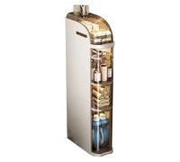 Armadietto da bagno sottile impermeabile con scatola per fazzoletti, contenitore per bagno, cucina, ufficio, studio, salvaspazio, per casa e ufficio