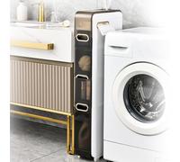 Armadietto da bagno sottile - Unità autoportante con porta di estrazione carta a doppio lato, carrucola silenziosa, perfetta per piccoli spazi in cucina, lavanderia, soggiorno o bagno.