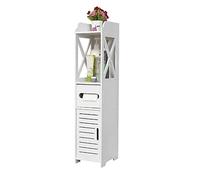 Armadietto da bagno stretto 8 mm bianco Storage nizer Small Space Furniture 78 x 22 x 22 cm ideale per il bagno Design elegante e funzionale a parete