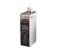Armadietto da bagno stretto con ruote, ripiani impermeabili autoportanti per WC, organizer a strati di grande capacità con scatola per fazzoletti, design sottile, cassetti in plastica