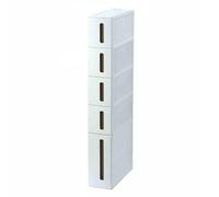 Armadietto da bagno stretto, facile da pulire, versatile per bagno e lavanderia, soluzione elegante e salvaspazio