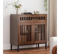 Armadietto da bar, credenza per buffet con contenitore, per bar, griglia, mobili in legno con cassetto e ripiano regolabile per cucina, sala da pranzo, ingresso