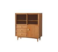 Armadietto da buffet in legno massello di ciliegio giapponese Sle Credenza per ristorante Semplice Log FurCutlery Sto per piccoli appartamentiTavolo