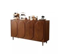 Armadietto da buffet vintage in legno, 1,6 m, stile antico, con ampio spazio per ingresso o soggiorno, design a 4 ante, arredamento classico per la casa