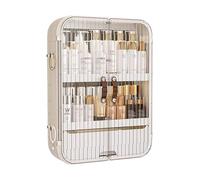 Armadietto da cucina a parete con cassetti scorrevoli, senza pannello posteriore, ideale per camera da letto e bagno, dimensioni compatte (43 x 13,5 x 53 cm), design moderno, facile da installare