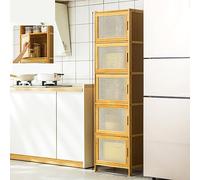 Armadietto da cucina autoportante con ante e ripiano per spezie, pentole e padelle, dispensa, armadio per cucina, soggiorno, sala da pranzo, credenza per nization e stoccaggio.