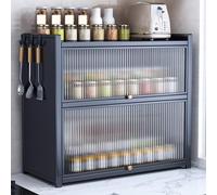 Armadietto da cucina, autoportante in acciaio al carbonio, credenza da cucina, dispensa robusta e versatile, per casa, ufficio, bar