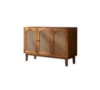 Armadietto da cucina in legno rattan comò da cucina soggiorno armadio per tè armadio moderno ingresso corridoio armadio comò armadio da cucina