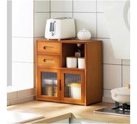 Armadietto da cucina - Multifunzionale multistrato armadio e credenza per piano di lavoro piatto e portaspezie, soluzione perfetta da tavolo, 42 x 23 x 39 cm