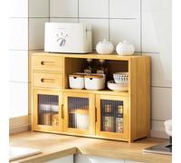 Armadietto da cucina - Multifunzionale multistrato armadio e credenza per piano di lavoro piatto e portaspezie, soluzione perfetta da tavolo, 42 x 23 x 39 cm