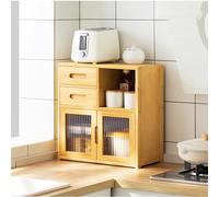 Armadietto da cucina - Multifunzionale multistrato armadio e credenza per piano di lavoro piatto e portaspezie, soluzione perfetta da tavolo, 42 x 23 x 39 cm