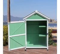 Armadietto da giardino in legno per esterni, panca da vaso, resistente alle intemperie, per giardino, giardino, postazione di lavoro in legno, per terrazza, serra, balcone