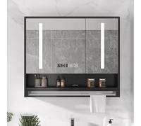 Armadietto da incasso per medicinali con specchi e luci LED, contenitore da parete per bagno, specchio HD, specchio cosmetico