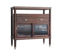 Armadietto da ingresso in legno massello credenza moderna da pranzo con contenitore per tè e caffè bar portaoggetti a parete armadio da cucina per organizzazione e stile