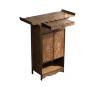 Armadietto da meditazione con cassetti portaoggetti e tavola estraibile, perfetto per santuari domestici, templi e decorazioni per il soggiorno