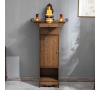 Armadietto da meditazione con cassetti portaoggetti e tavola estraibile, perfetto per santuari domestici, templi e decorazioni per il soggiorno