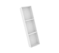Armadietto da parete doppio in acciaio inox con ripiano per shampoo, sapone e articoli da toeletta, 900 x 280 x 125 mm, soluzione alcolica bianca