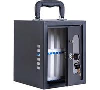 Armadietto da parete in acciaio inox con 12/24/36/48/60 scomparti, pratico con maniglia, serratura sicura per scuole, uffici e aule