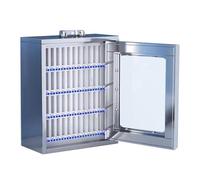 Armadietto da parete in acciaio inox per telefono cellulare autoportante per ufficio e palestra, portatile, 48 bit, soluzione sicura e durevole