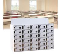 Armadietto da parete in acrilico a 30 scomparti, con porta cellulare sicuro per chiavi, perfetto per casa e ufficio, 25/30 slot per un facile accesso