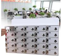 Armadietto da parete in acrilico per cellulare, scatola di sicurezza per ufficio, scuola, fabbrica, include chiavi per un facile accesso e una maggiore sicurezza, ideale per il posto di lavoro