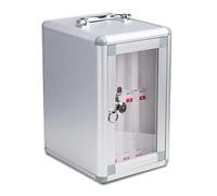 Armadietto da parete in lega di alluminio con armadietti in acrilico trasparente a 12 slot per aule, ufficio ed esami, organizer numerato per telefoni cellulari