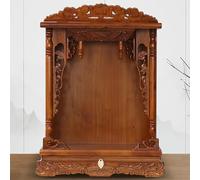 Armadietto da parete in legno massiccio con pannello estraibile, per preghiera buddista in stile cinese, tavolo per preghiera per il culto domestico