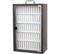 Armadietto da parete in metallo con 12-60 slot, serratura a combinazione, supporto per telefono per aula e scuola (colore: 60) - Soluzione di archiviazione sicura per educatori e studenti