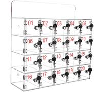 Armadietto da parete per cellulare, con serratura e chiave a 30 scomparti, perfetto per ufficio, classe, fabbrica e comunità, design a un colore
