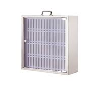 Armadietto da parete per cellulare, in acciaio inox, con 36 scomparti per aula e ufficio, 48 x 19 x 49 cm, ideale per oggetti di valore e ricarica di dispositivi