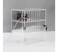 Armadietto da parete per cellulare, trasparente, per ufficio, scuola, aula e fabbrica, soluzione compatta e sicura per l'archiviazione di dispositivi mobili