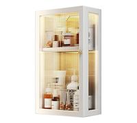 Armadietto da parete per medicinali, senza fori, mensola da cucina sospesa, soluzione salvaspazio per il bagno, elegante arredamento per la casa