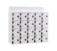 Armadietto da parete per telefono con porte e chiavi chiudibili a chiave, in acrilico resistente, per ufficio, scuola, classe, soluzione di archiviazione sicura per telefoni cellulari