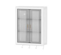Armadietto da parete stretto da 30 cm, per cucina e bagno, con chiusura magnetica delle ante, divisori rimovibili, design moderno, maniglia elegante, salvaspazio.